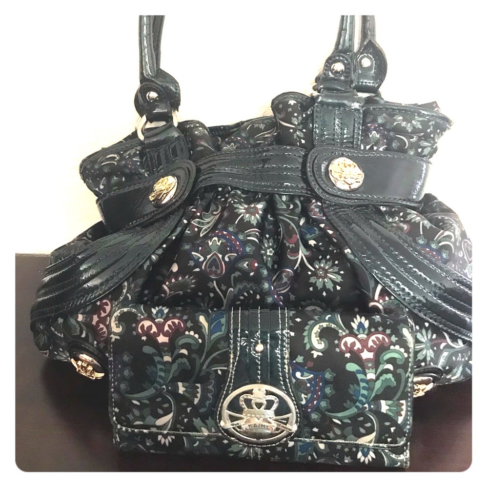 Kathy Van Zealand Handbag with matching wallet